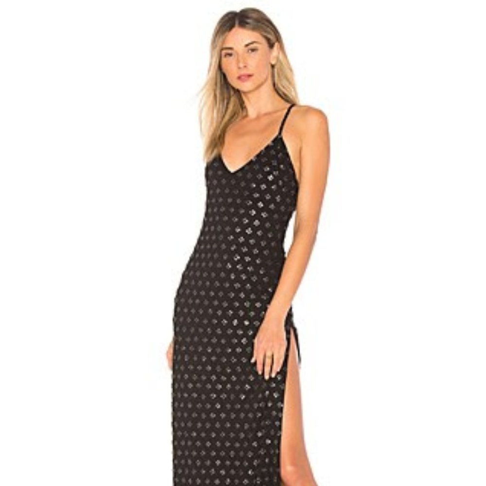 NWT NBD | X Revolve Nain Maxi in Black